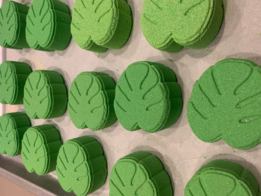 Monstera Bath Bomb Mold