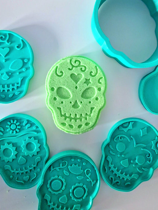 Mexican Skull Bath Bomb Molds