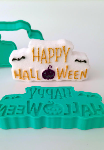 HAPPY HALLOWEEN Bath Bomb Mold